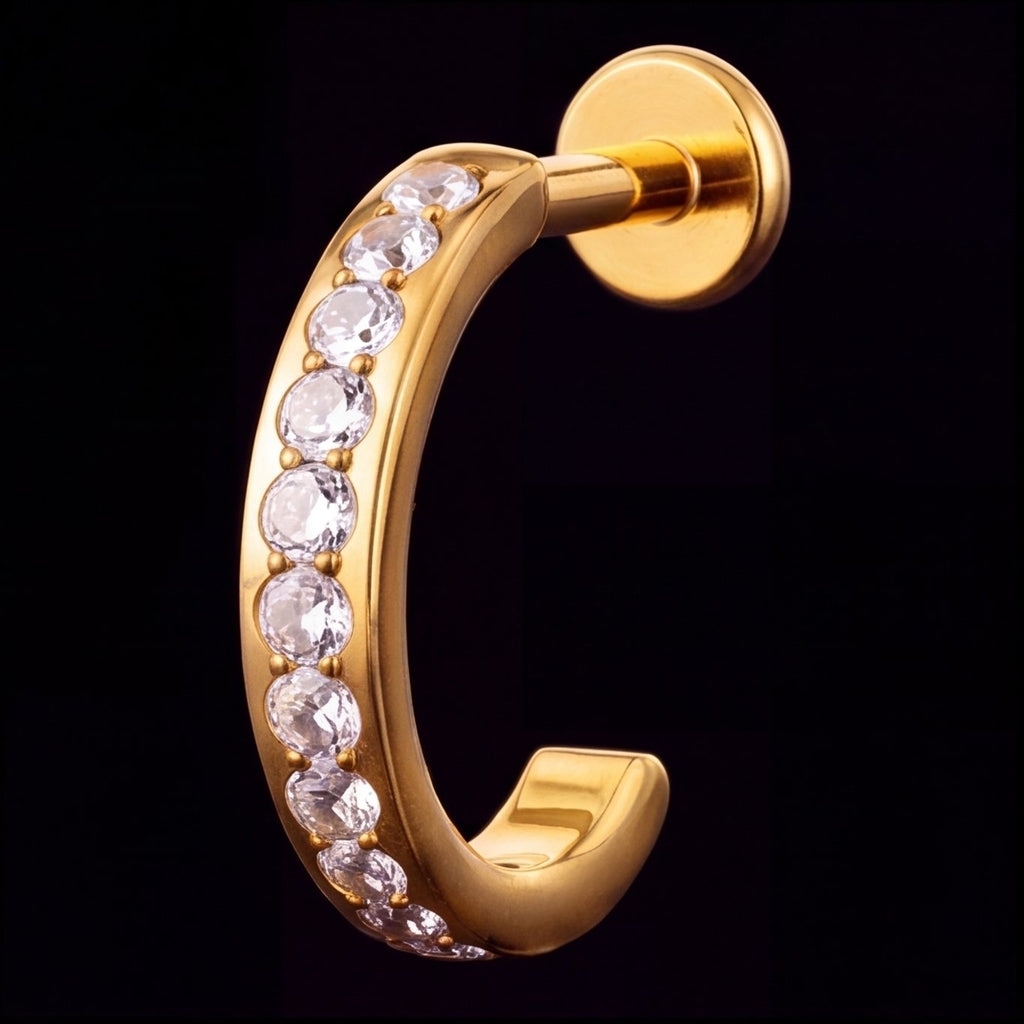 Aura — A crystal-lined halo that hugs the ear