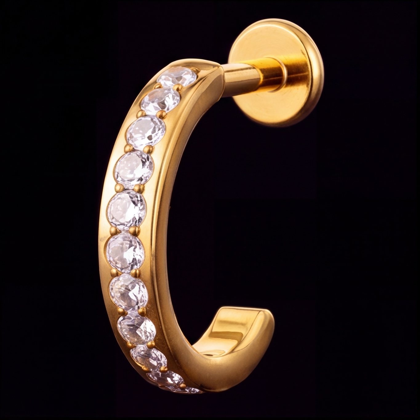 Aura — A crystal-lined halo that hugs the ear