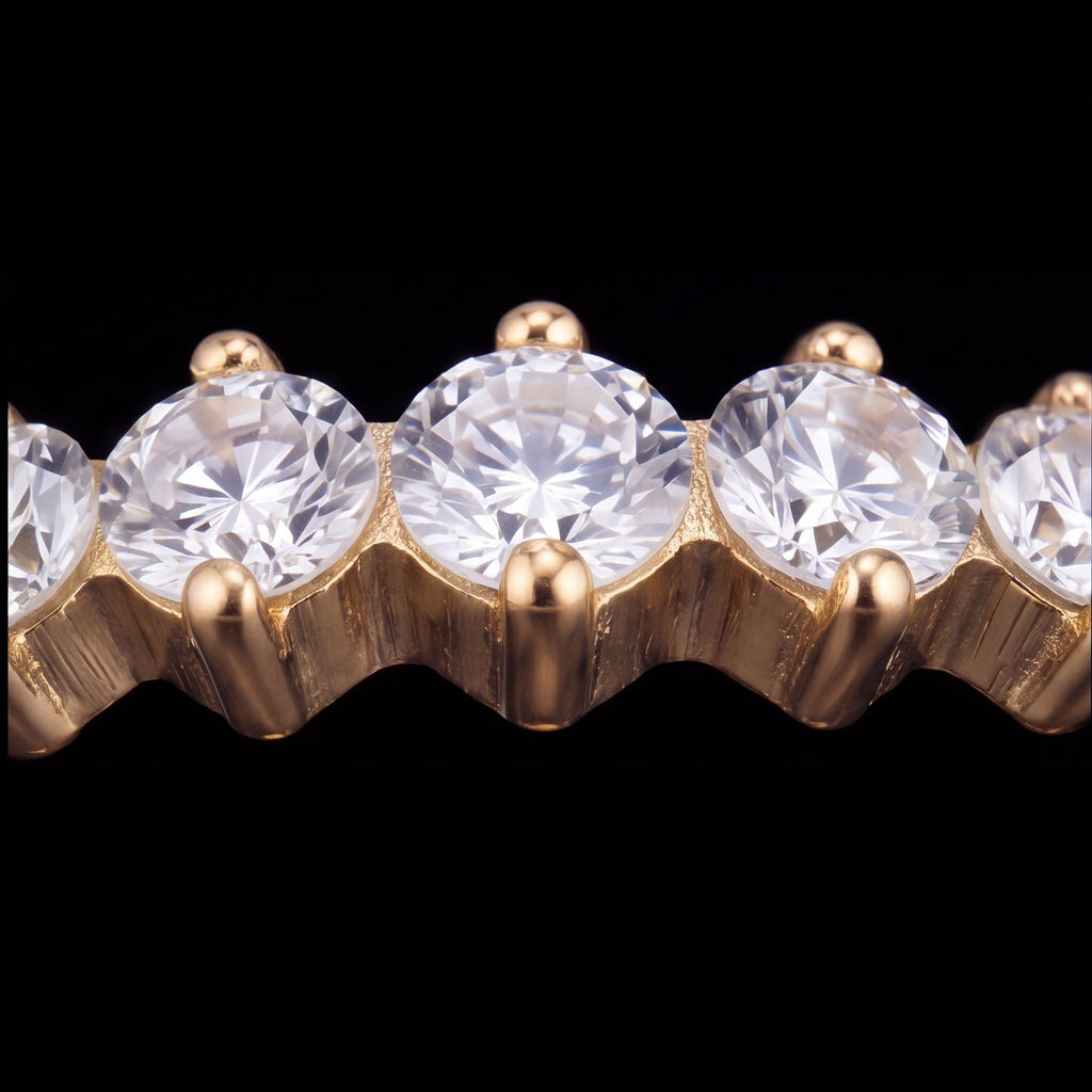 Celeste — A crescent of nine graduated stones