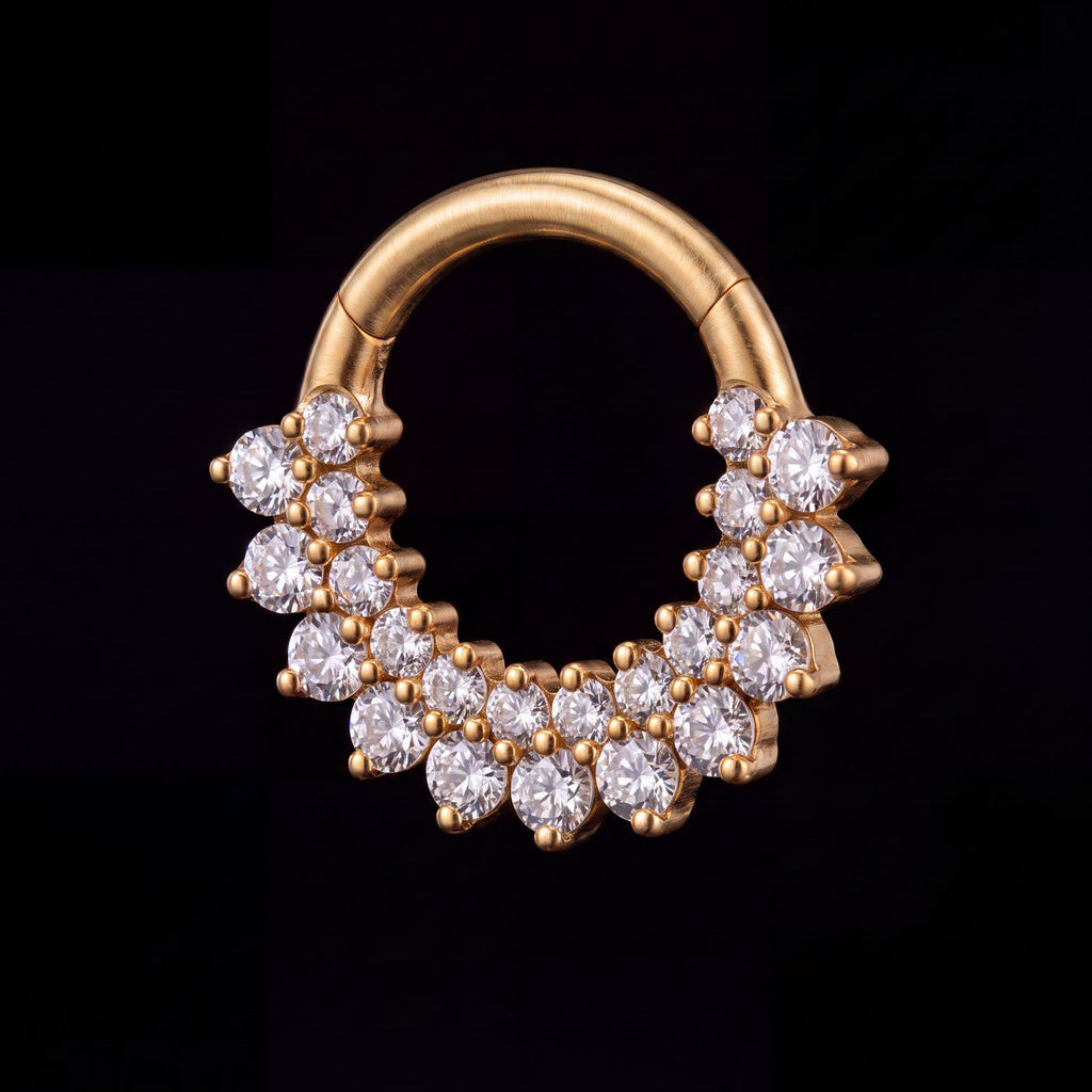 Halo — A double garland of light, hinged in gold