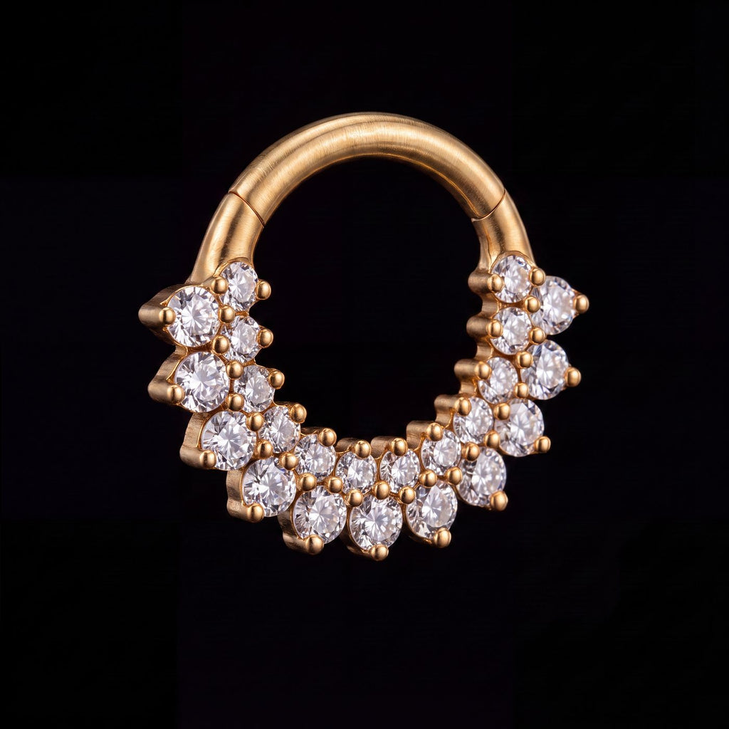 Halo — A double garland of light, hinged in gold