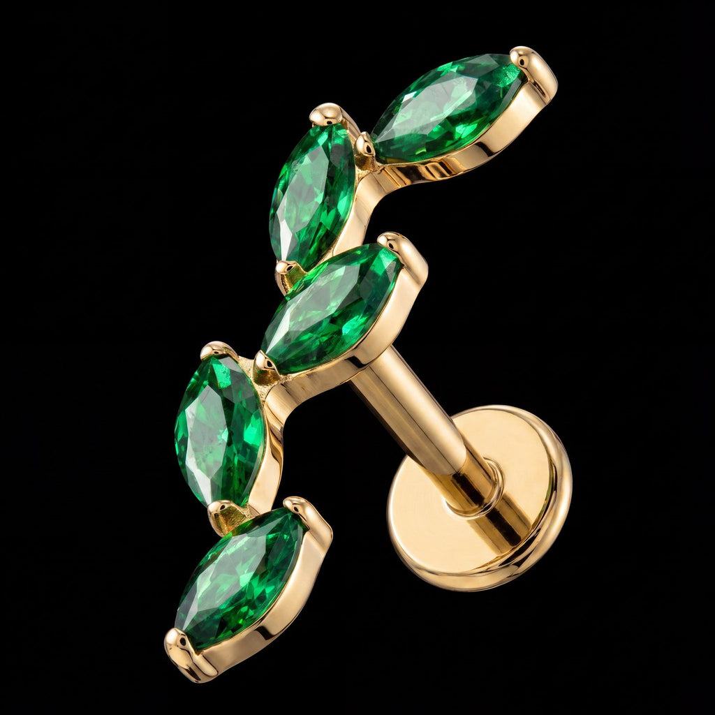 Liana — An emerald vine climbing the ear
