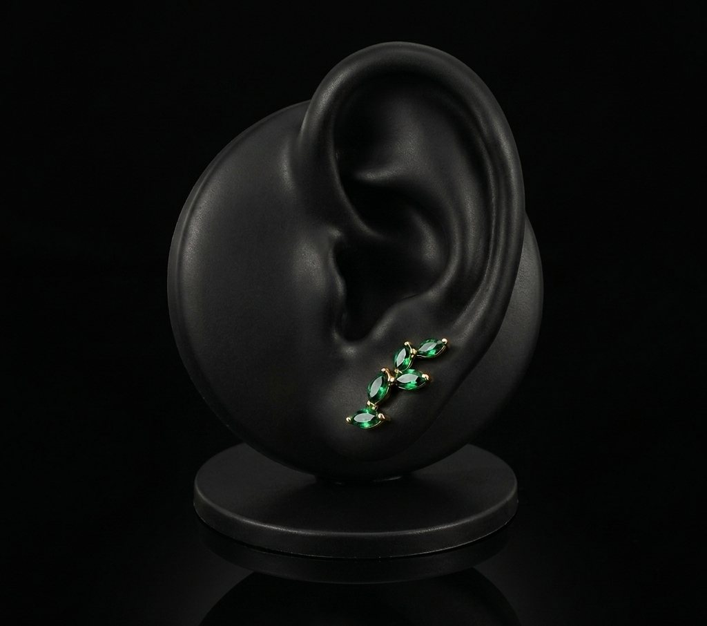 Liana — An emerald vine climbing the ear